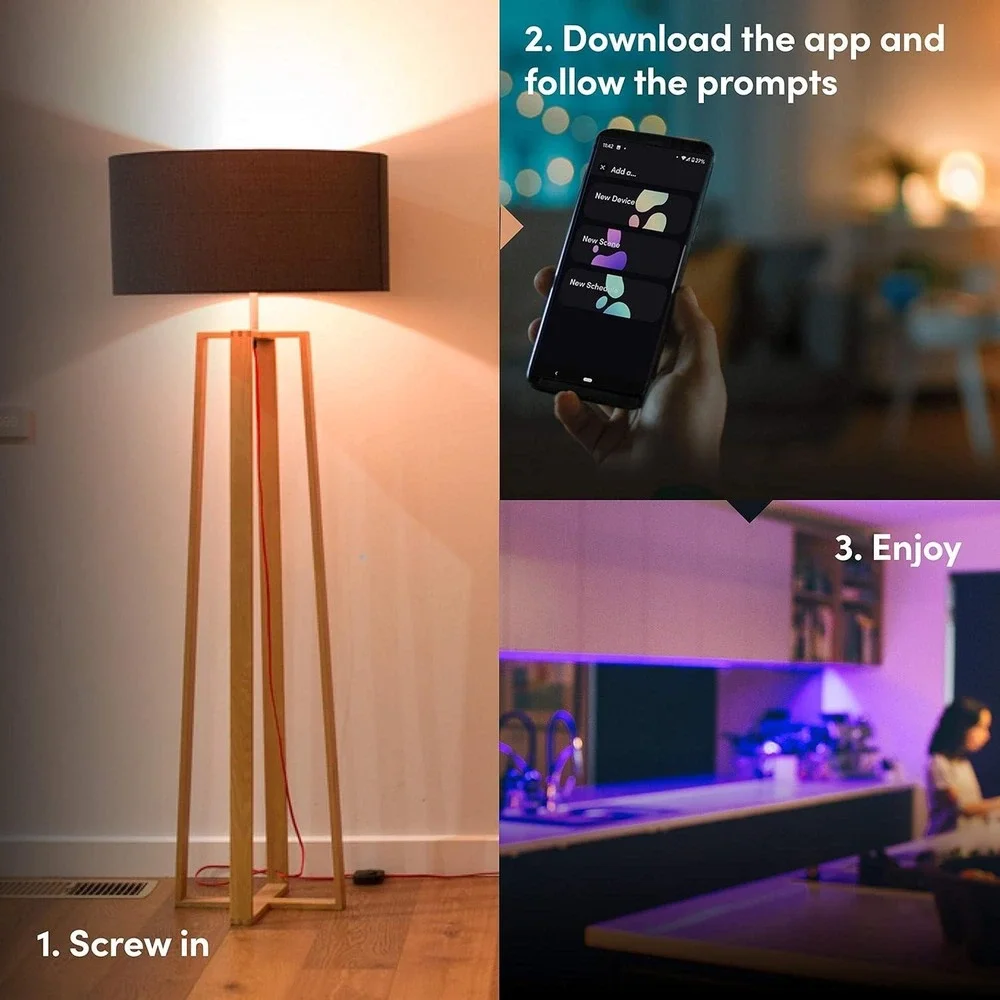 LIFX Color, A19 1100 lumens, Wi-Fi Smart LED Light‎ Bulb, Billions of Colors and